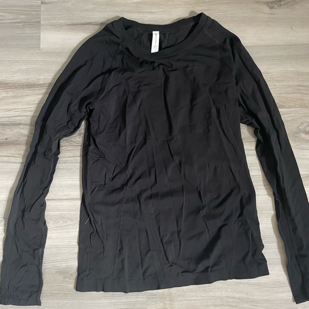 Athleta Black Crew Neck Top